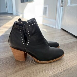 Black Studded Ankle Boots
